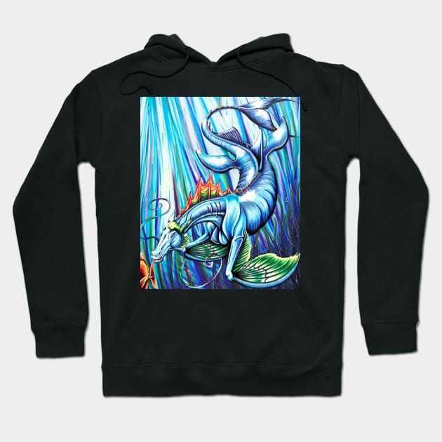 Diving Sea Horse Hoodie by Lady Lilac